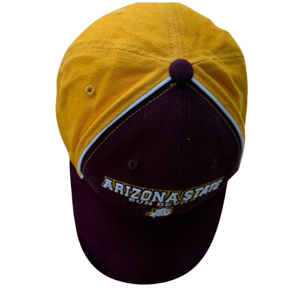 Asu Sun Devils Adjustable Strap Back Cap Maroon &… - image 6